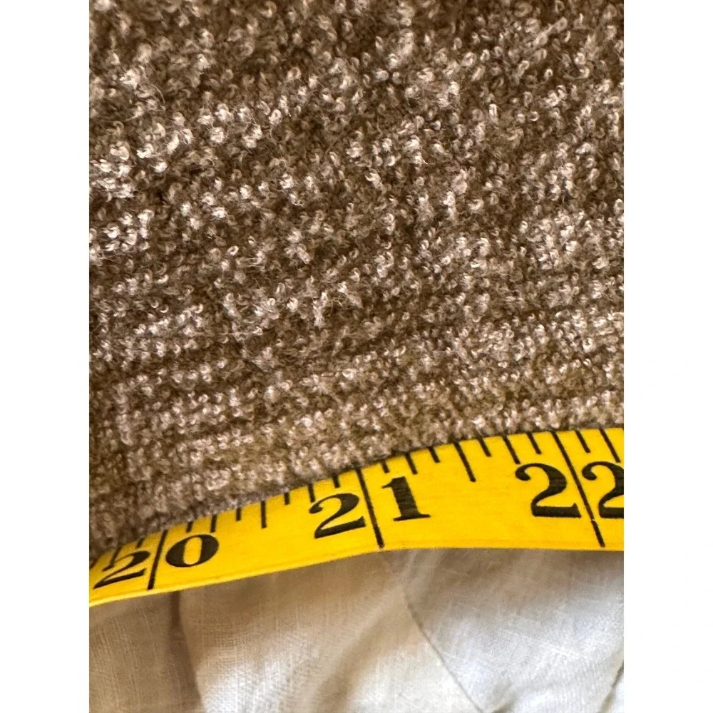 Hermes Bucket‎ Hat Size 58 Brown/Tan White Cotton Modal Linen Made in France